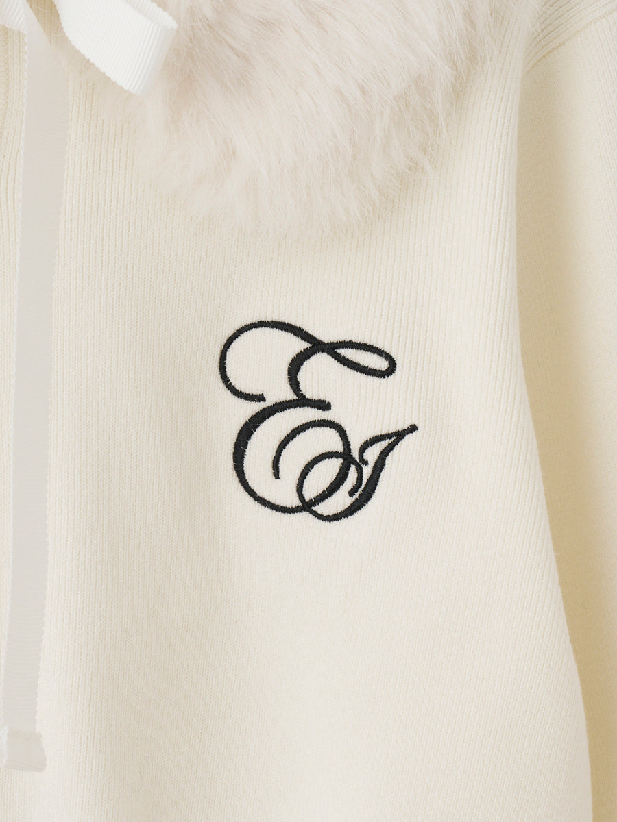 FUR TIPPET CARDIGAN