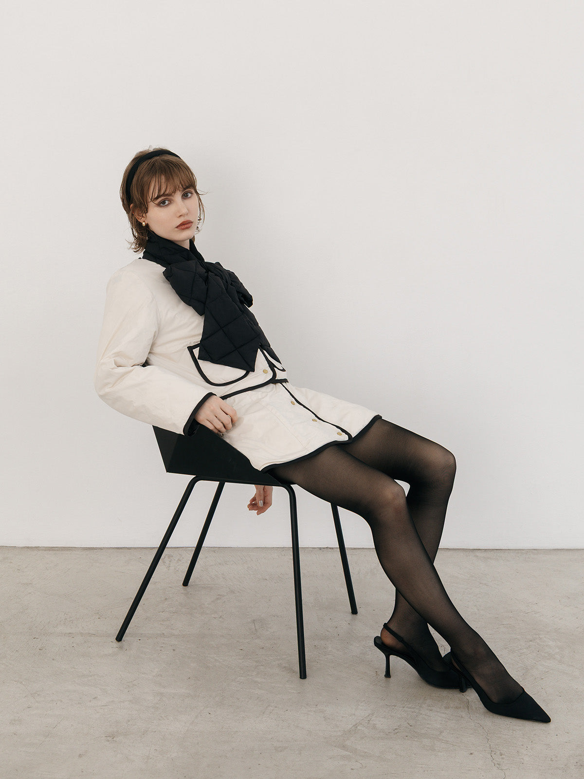 【TAION×EIMY ISTOIRE】REVERSIBLE DOWN MINISKIRT