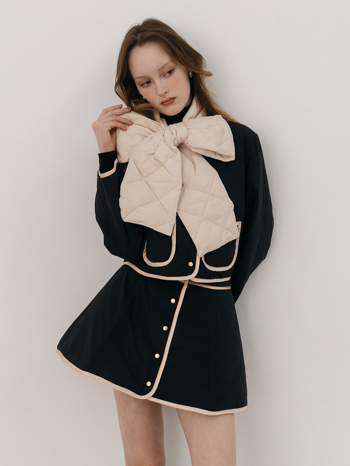 【TAION×EIMY ISTOIRE】REVERSIBLE DOWN MINISKIRT