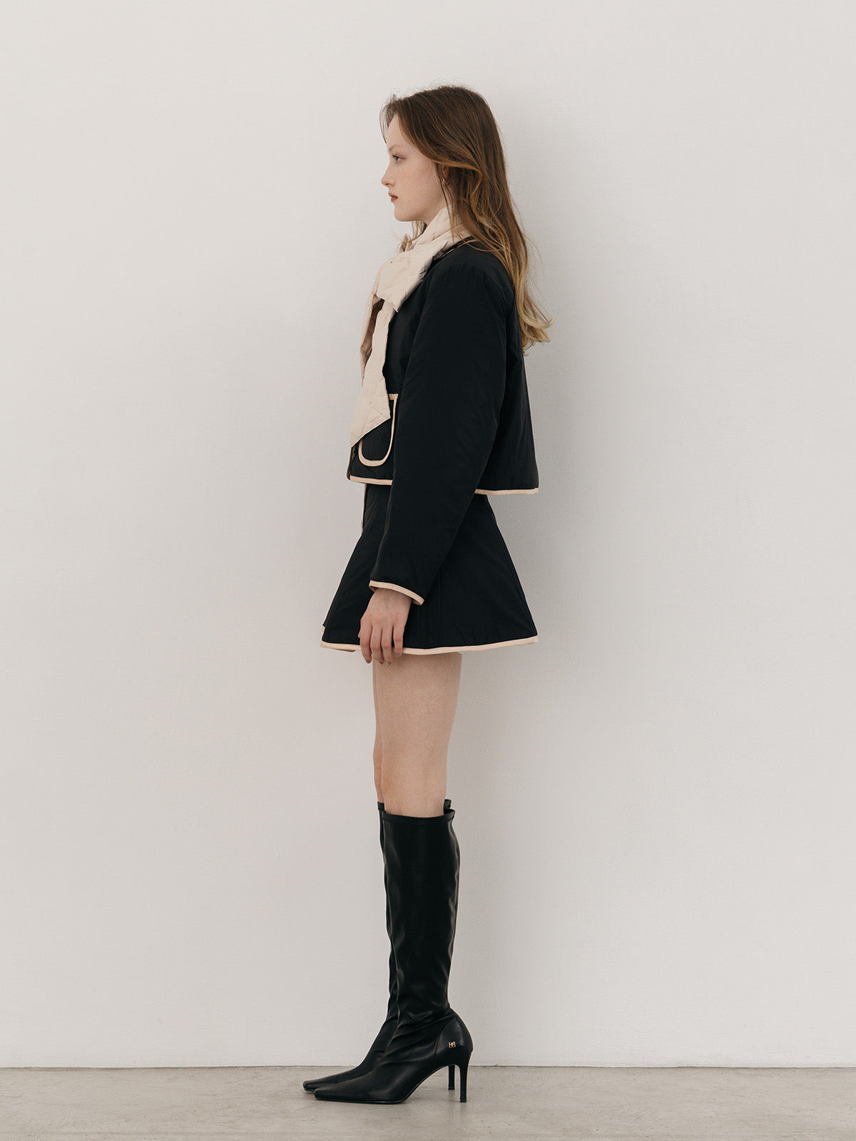 【TAION×EIMY ISTOIRE】REVERSIBLE DOWN MINISKIRT