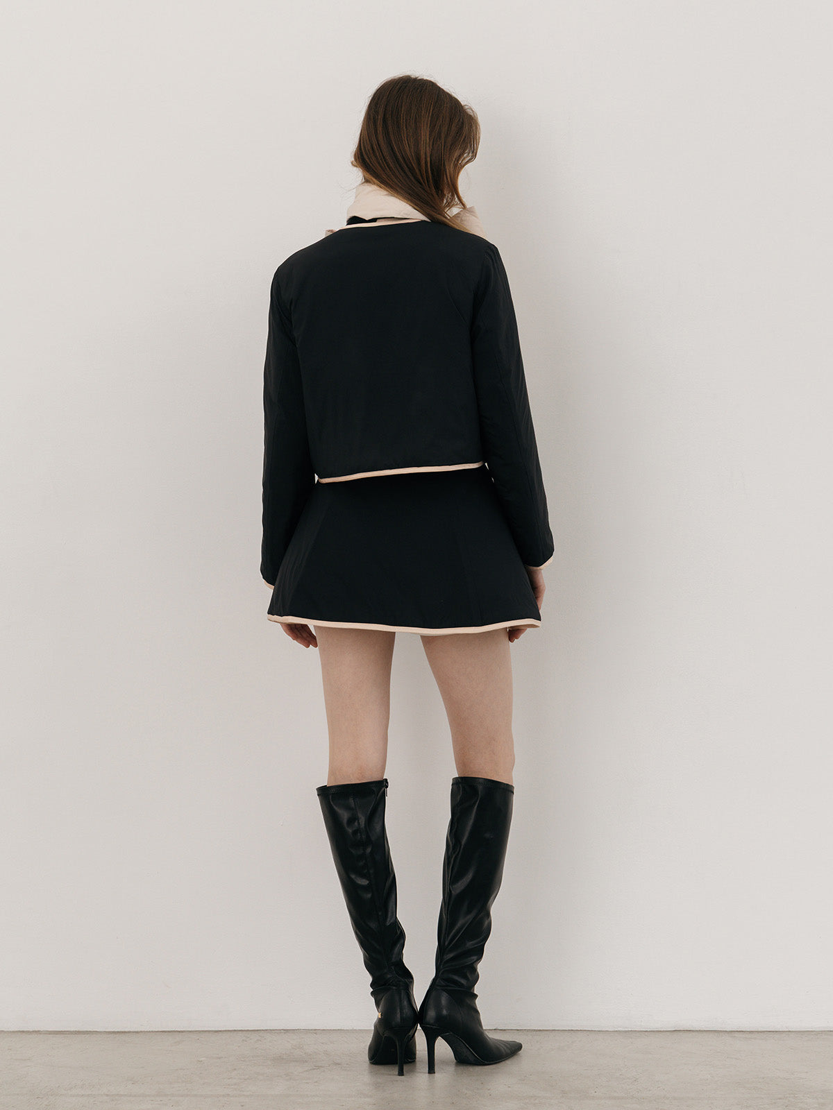 【TAION×EIMY ISTOIRE】REVERSIBLE DOWN MINISKIRT