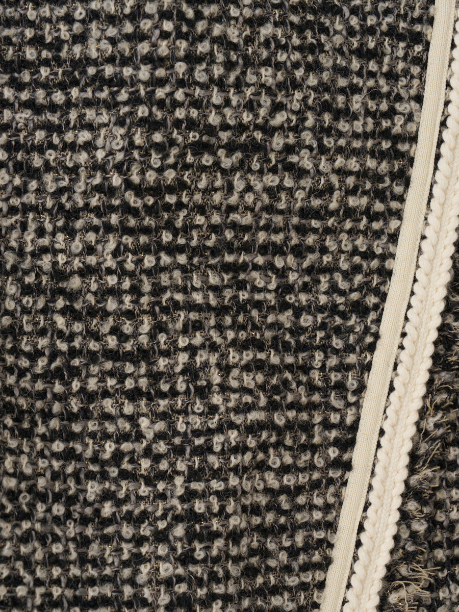 ELENA TWEED WRAP SKIRT