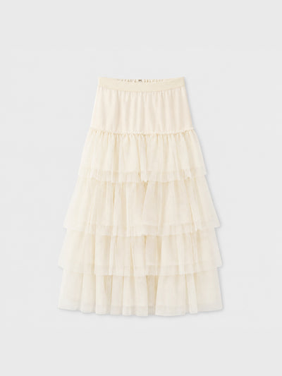 E.TULLE LAYERED SKIRT
