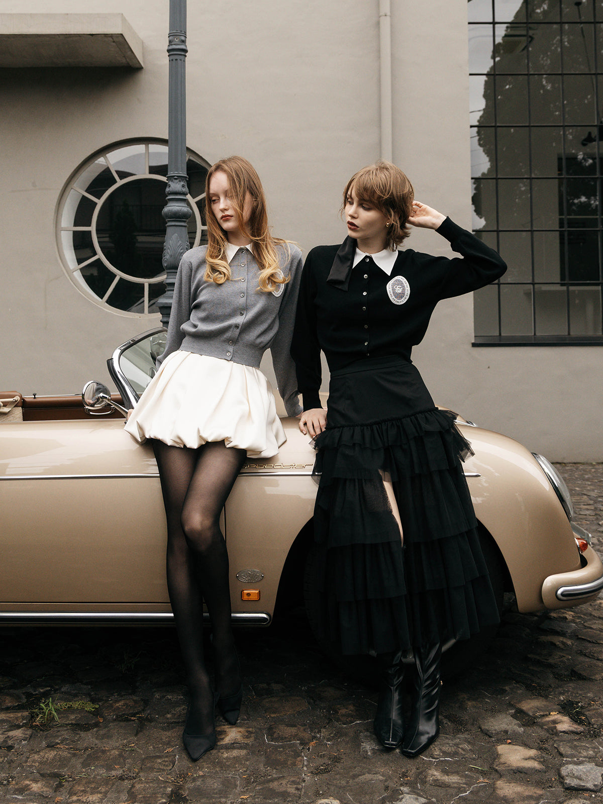 BELTED SATIN BALLON SKIRT