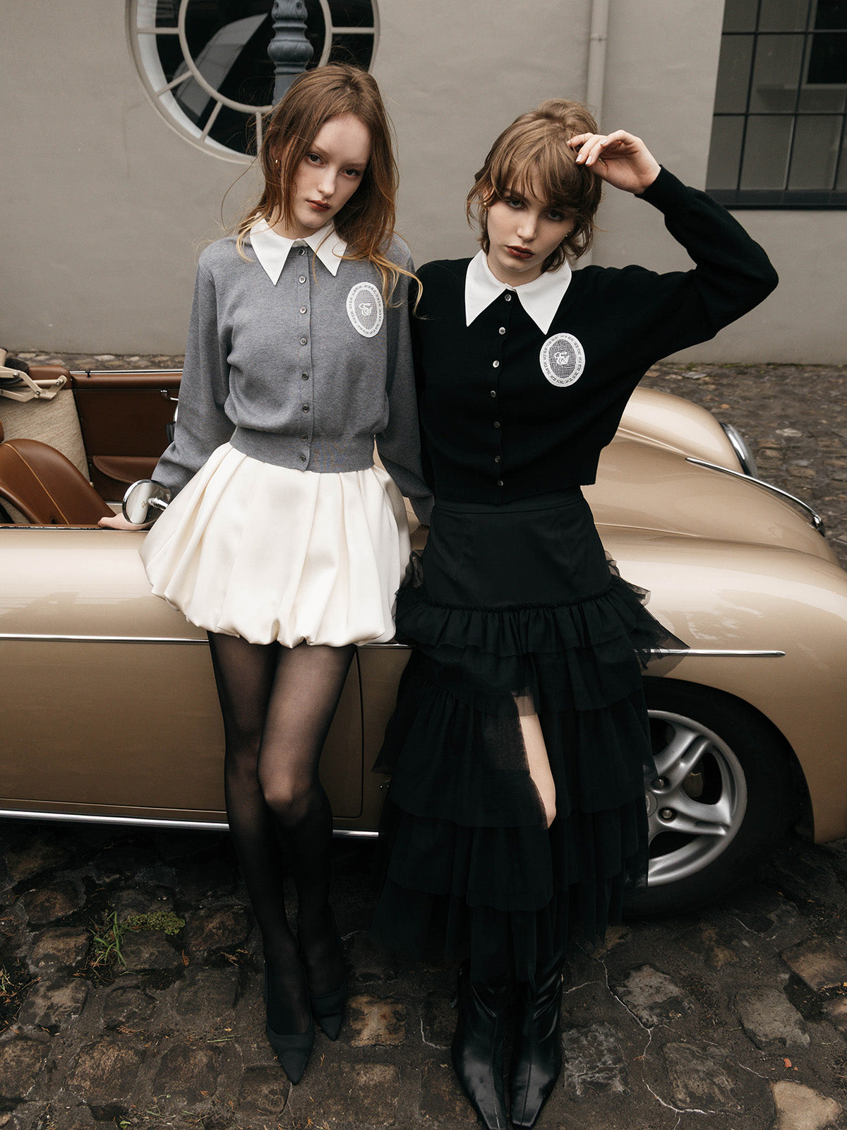 BELTED SATIN BALLON SKIRT