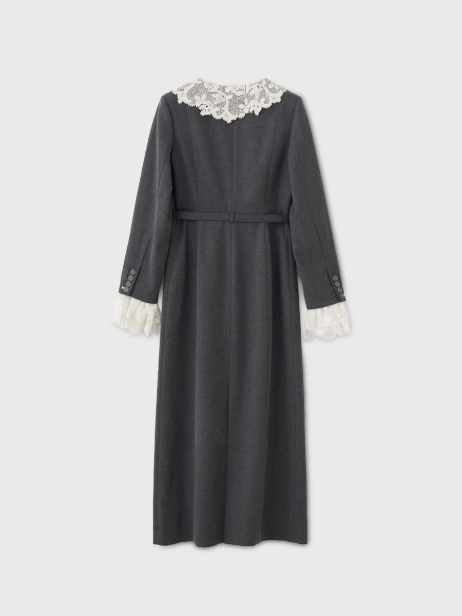 CLASSIC LACE SWITCHING DRESS