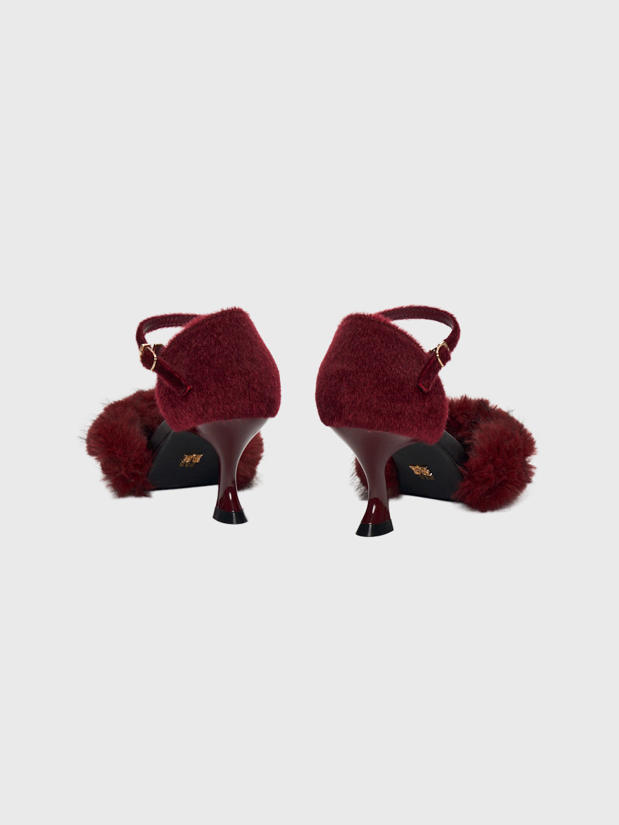 FAUX FUR PUMPS