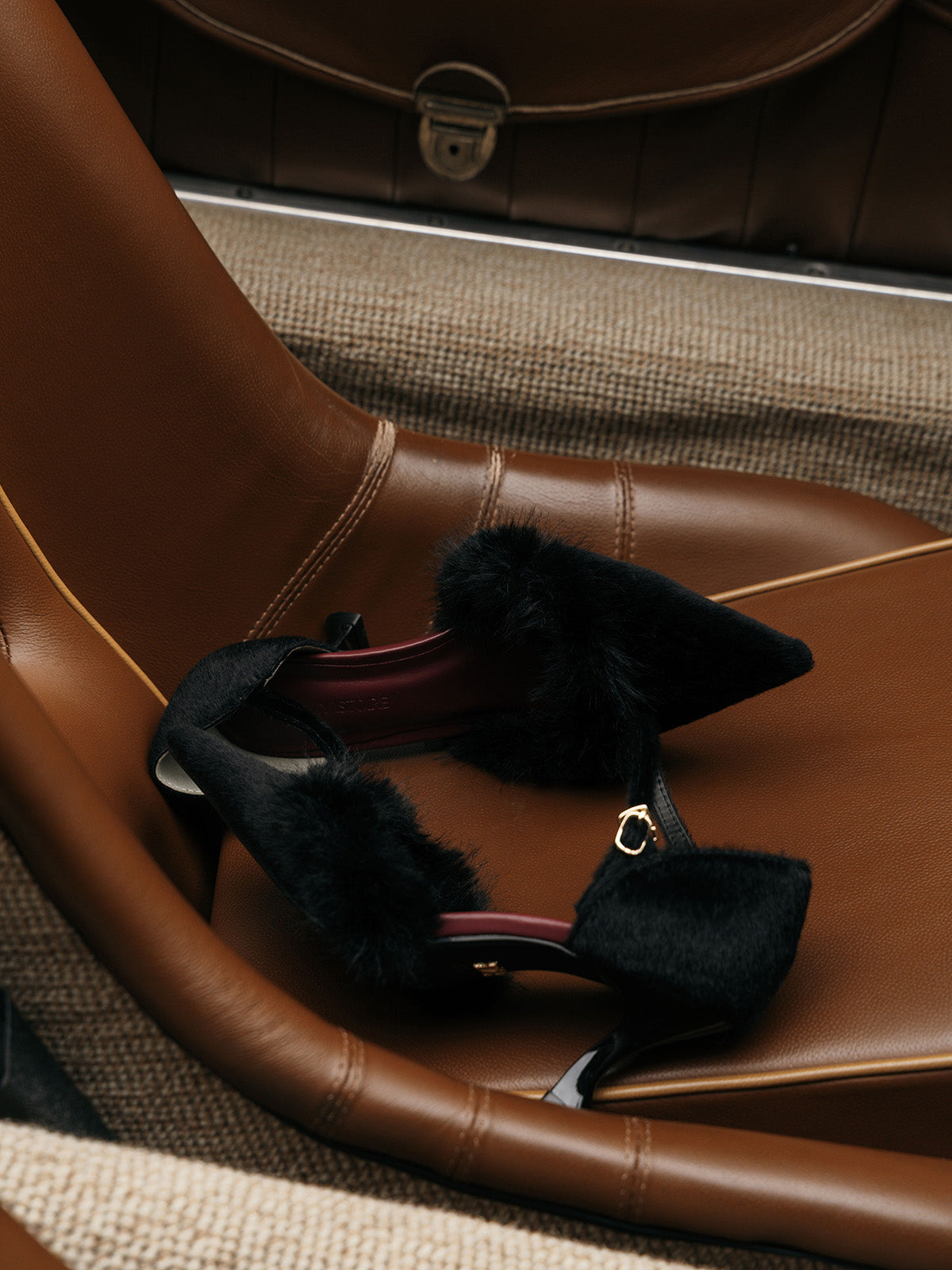 FAUX FUR PUMPS