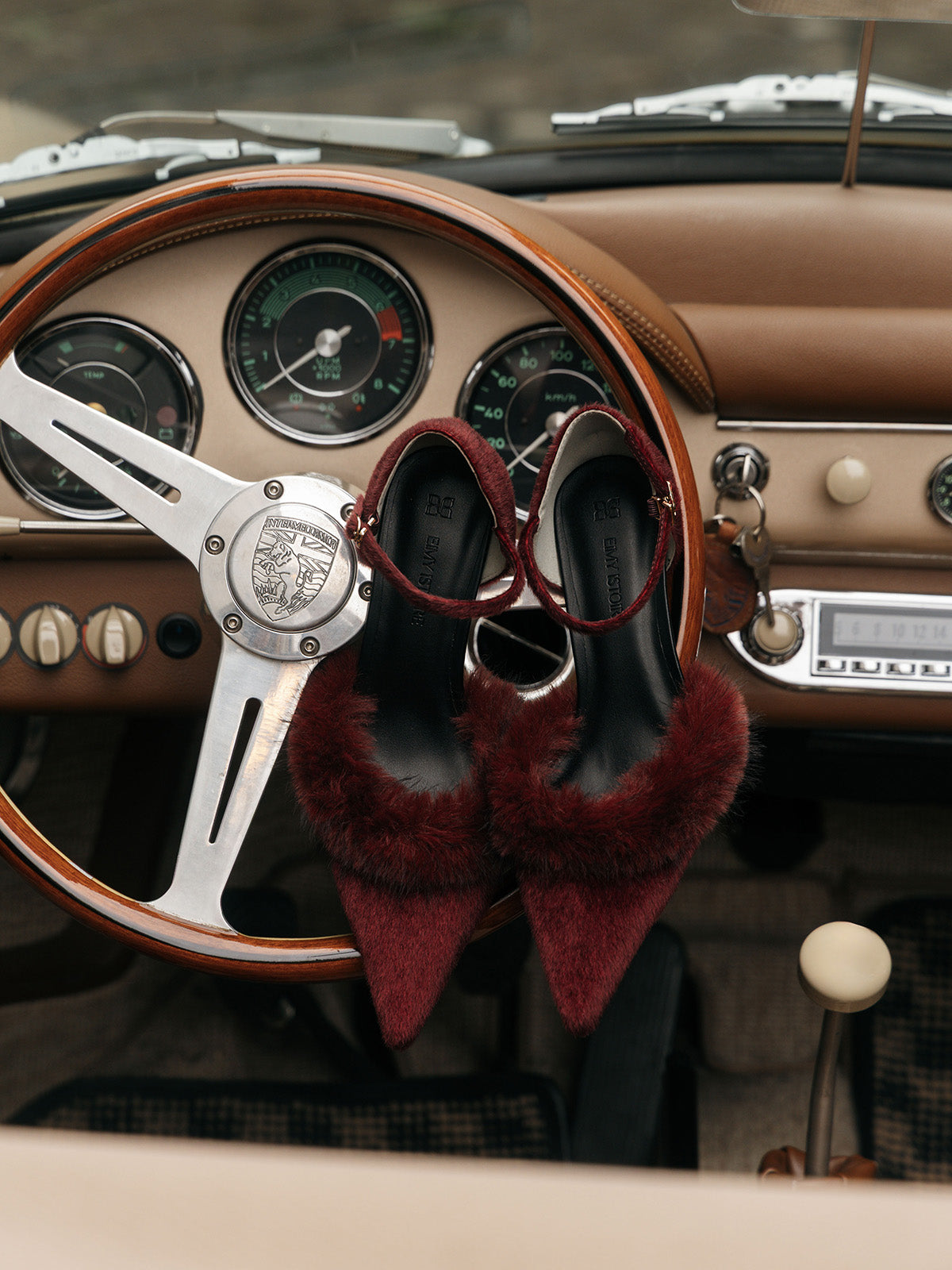 FAUX FUR PUMPS