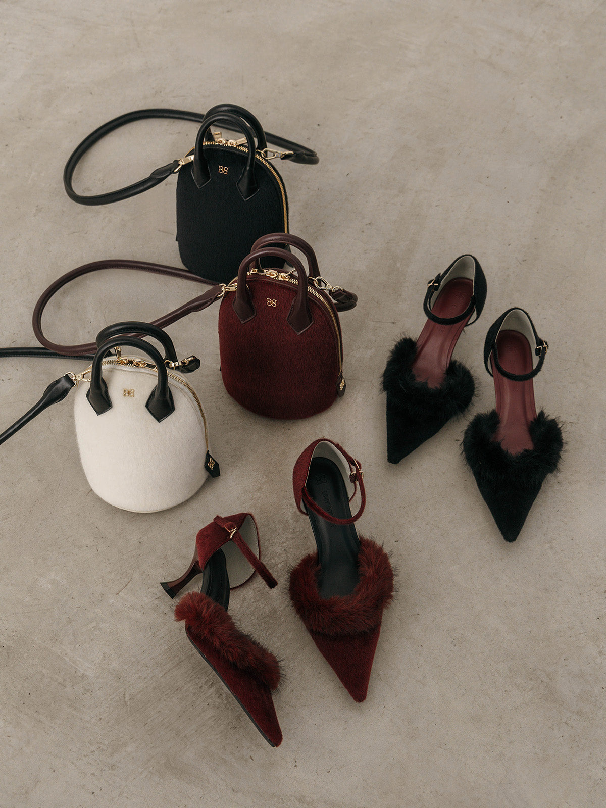 FAUX FUR PUMPS