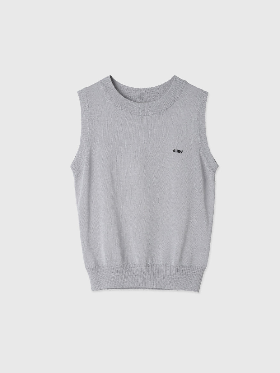 トップス Aym シアーノースリEimyロゴニット