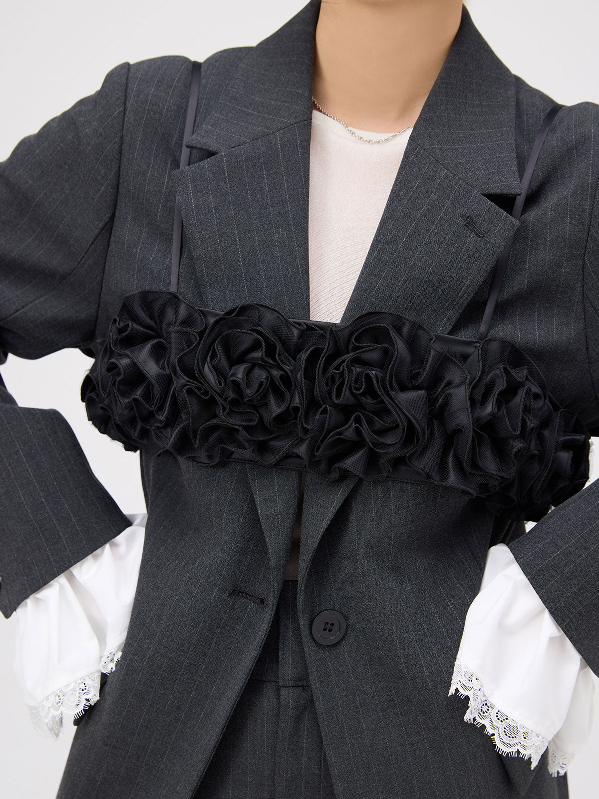 フラワーボリュームビスチェ