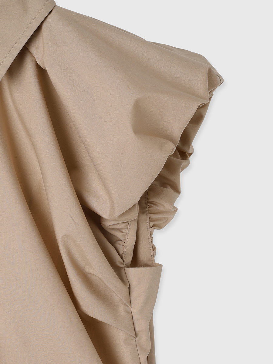 ギャザースリーブブラウス