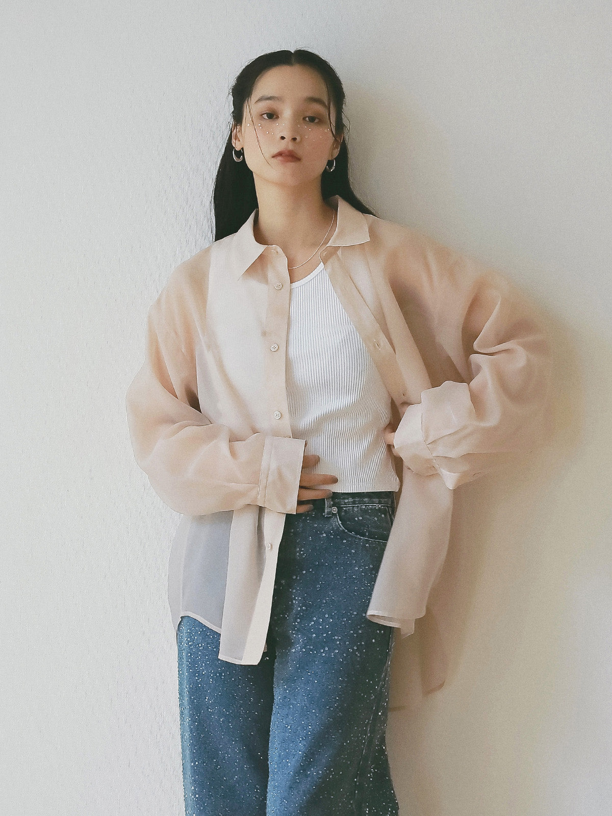 シアー2WAYシャツ