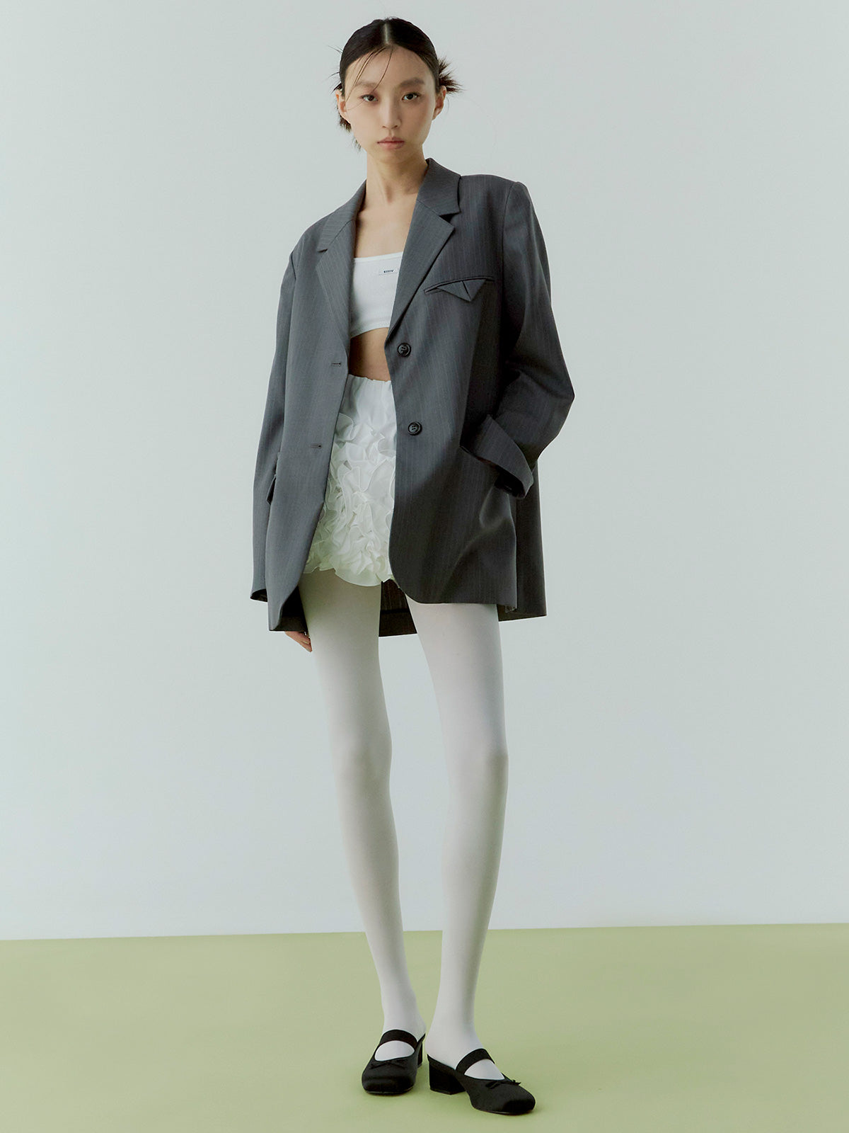 フラワーモチーフミニスカート