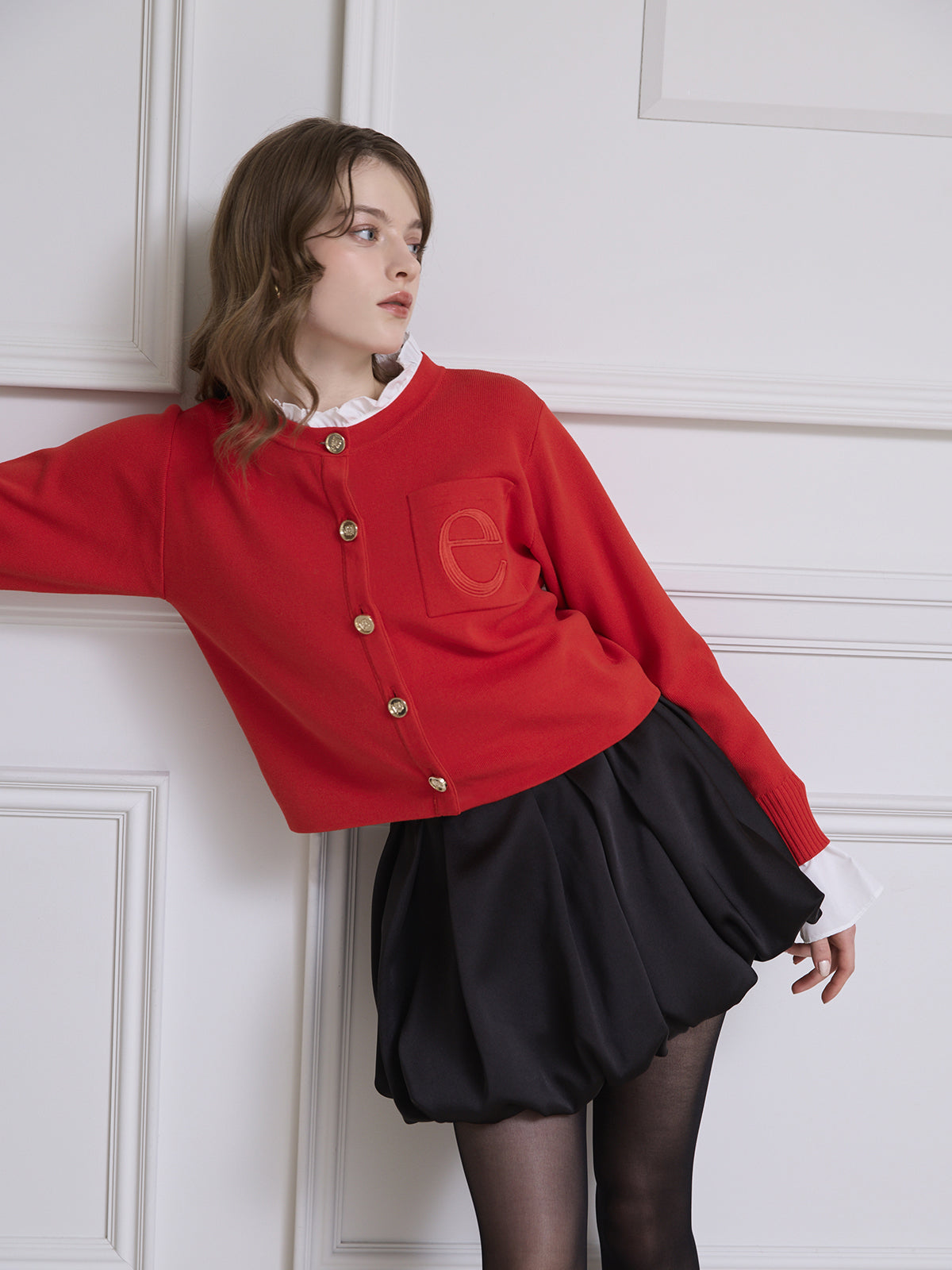 【1.14 New Color】Attached collar カーディガン