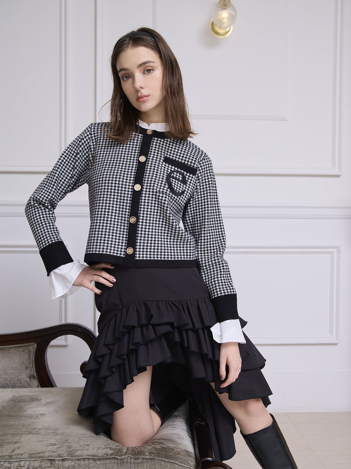 【1.14 New Color】Attached collar カーディガン