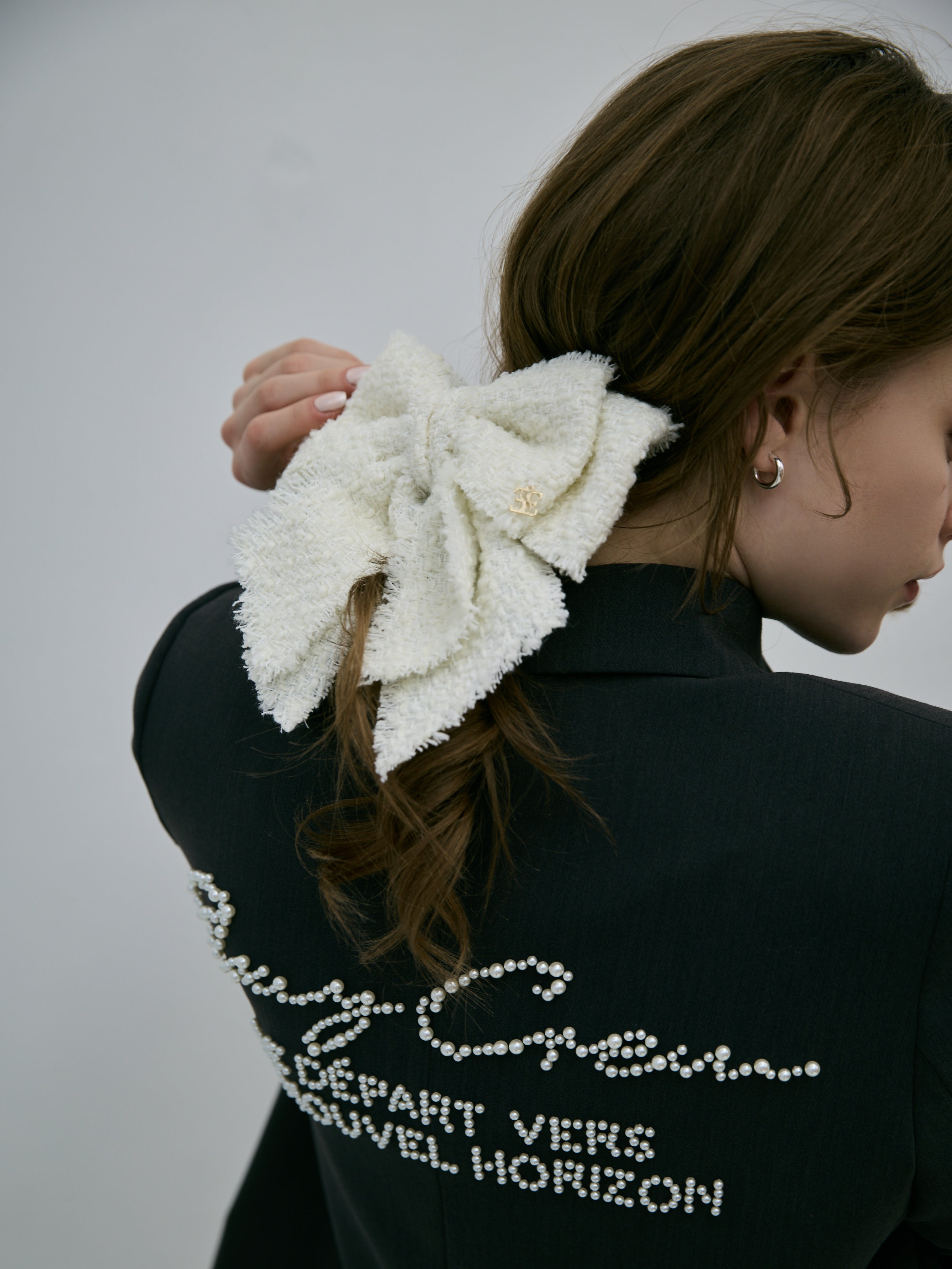 ツイードバレッタ