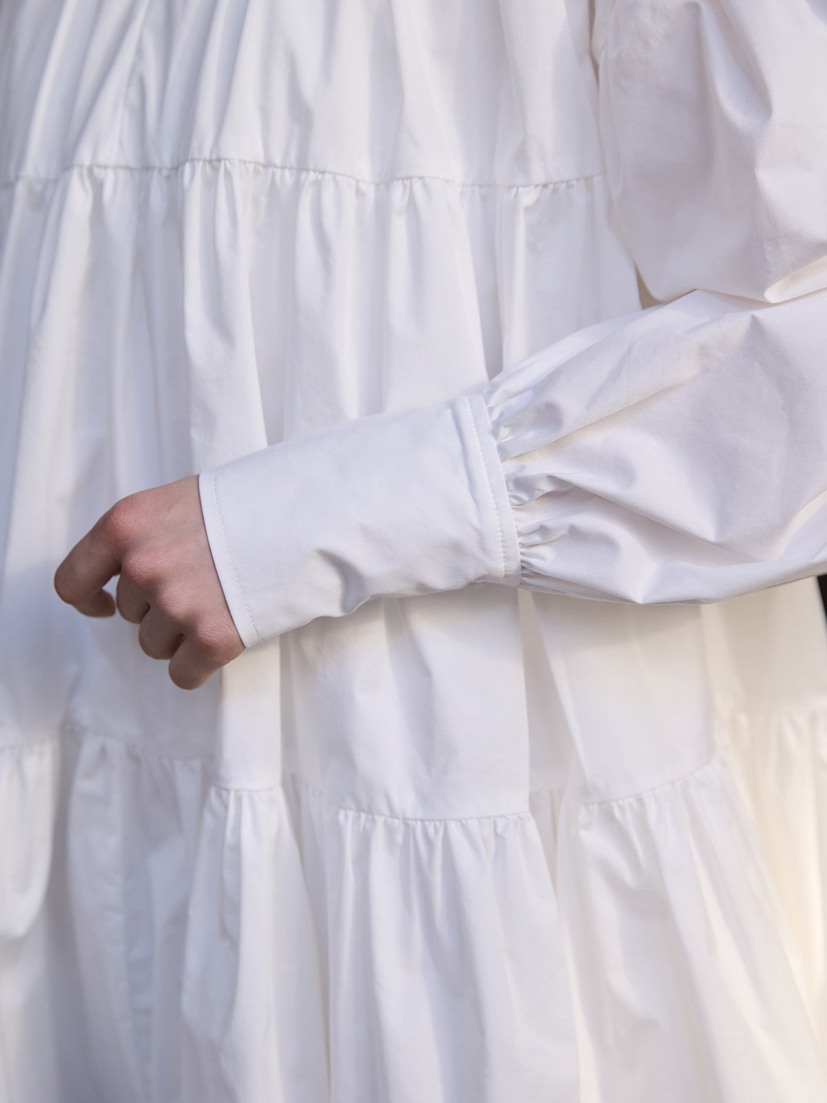 ボウタイシャツフレアワンピース