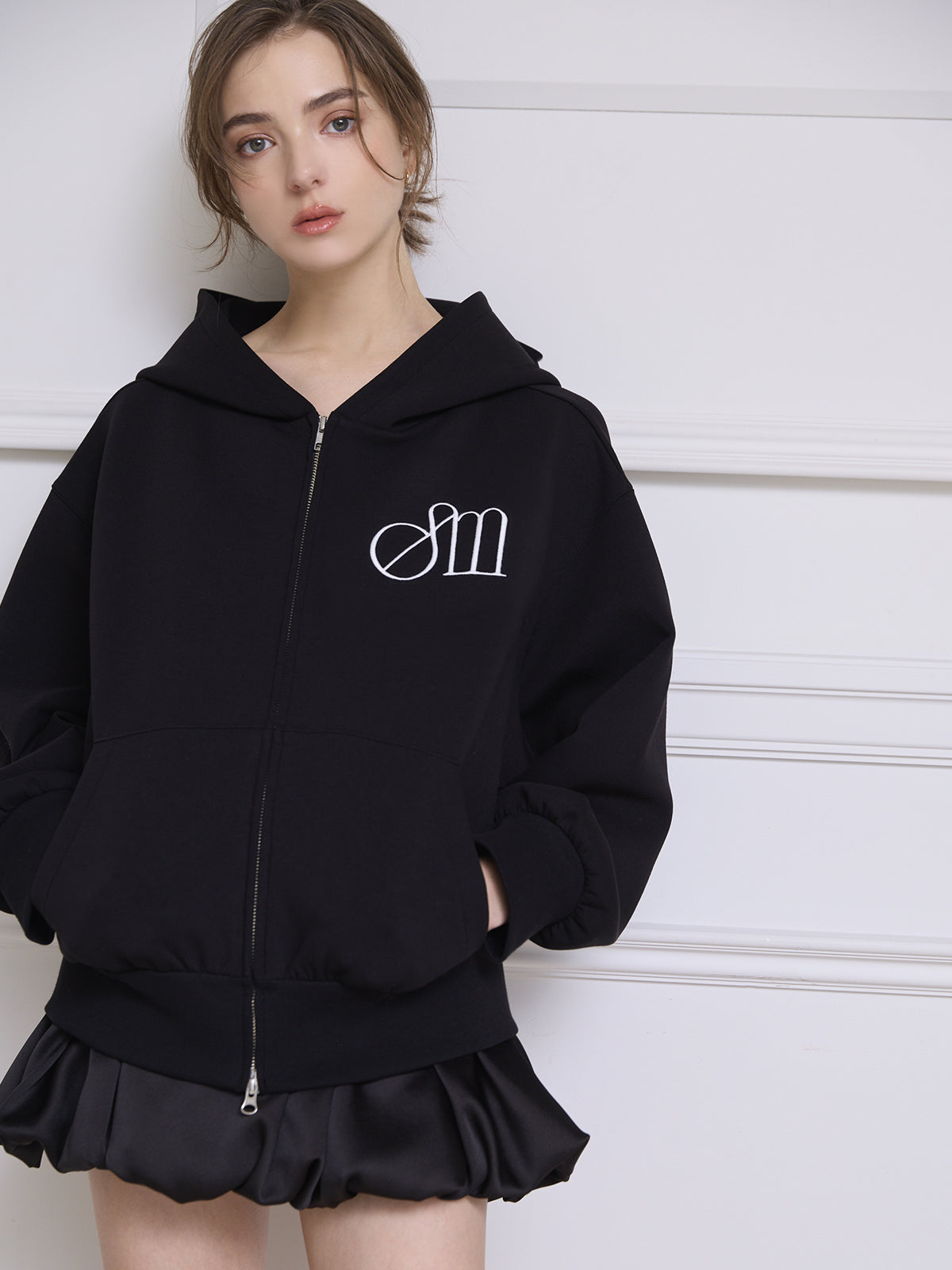 EIMYロゴダンボールパーカー