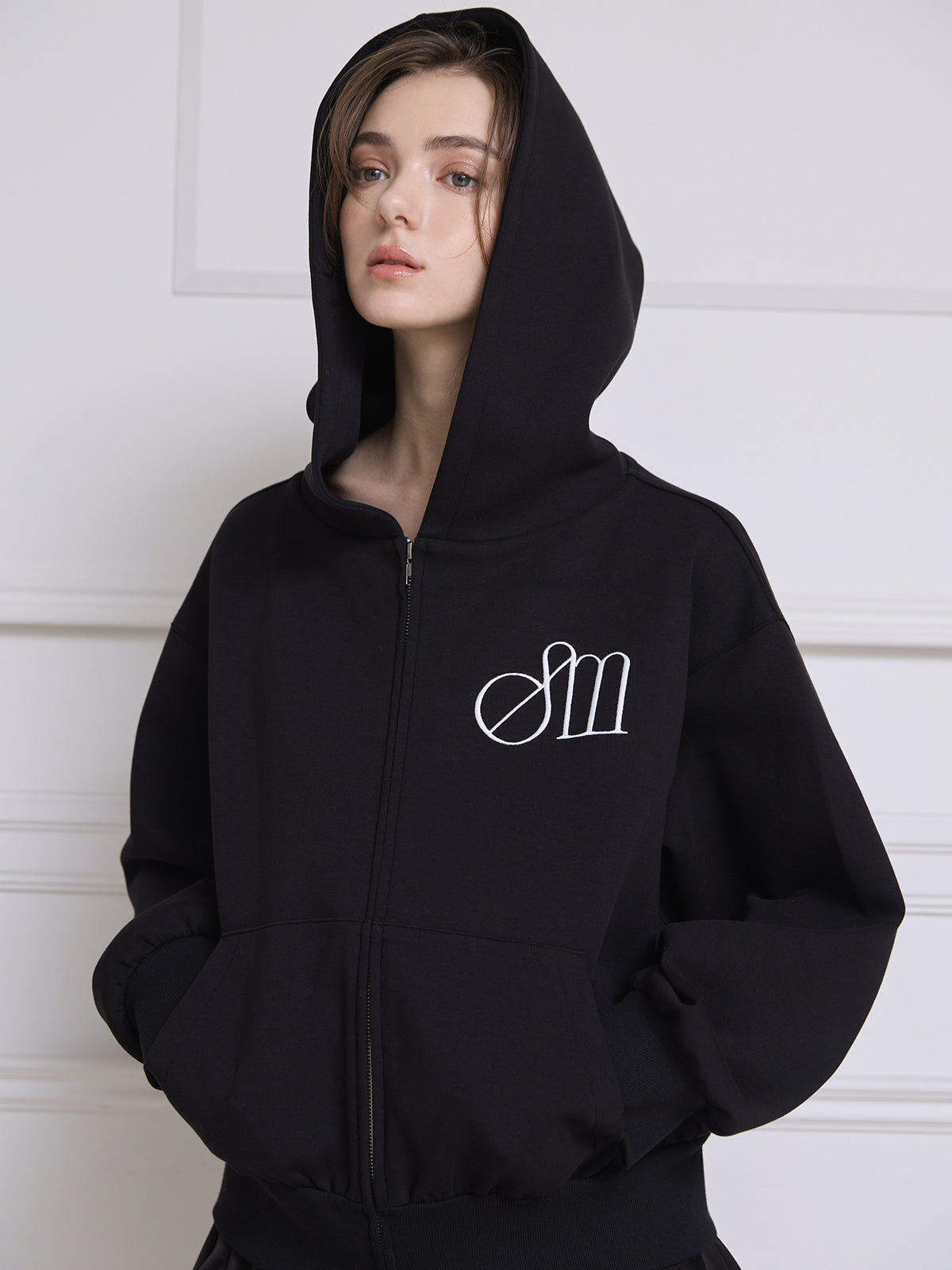 EIMYロゴダンボールパーカー