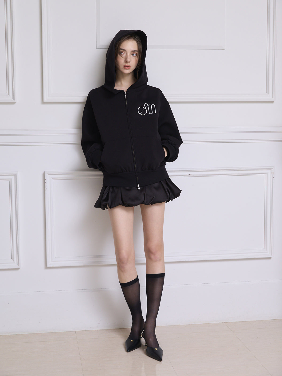 EIMYロゴダンボールパーカー