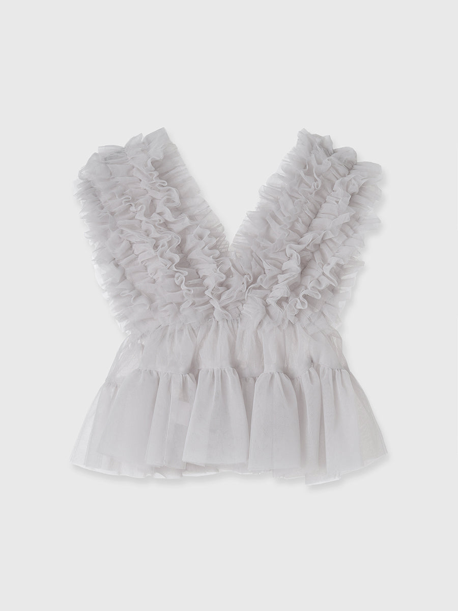 チュールフリルボリュームベスト