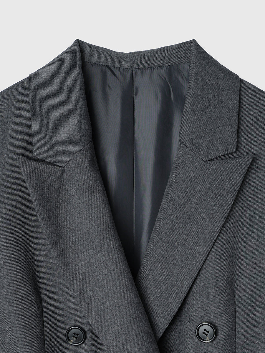 フリルトリムジャケットワンピース