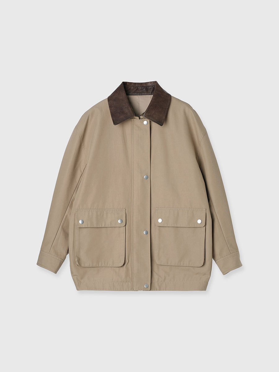 Switchingカラーフラップポケットブルゾン