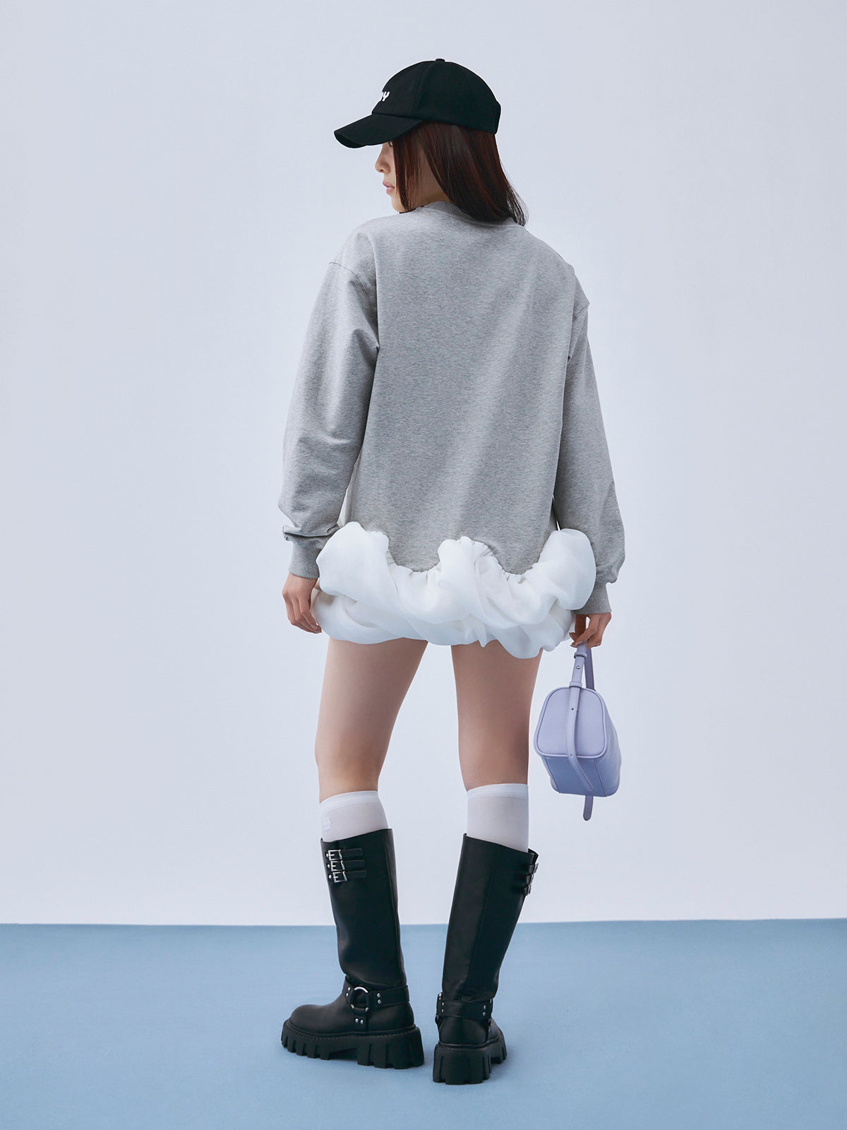【美品】eimy istoire チュールヘムカットワンピース チュールヘムカットワンピース
