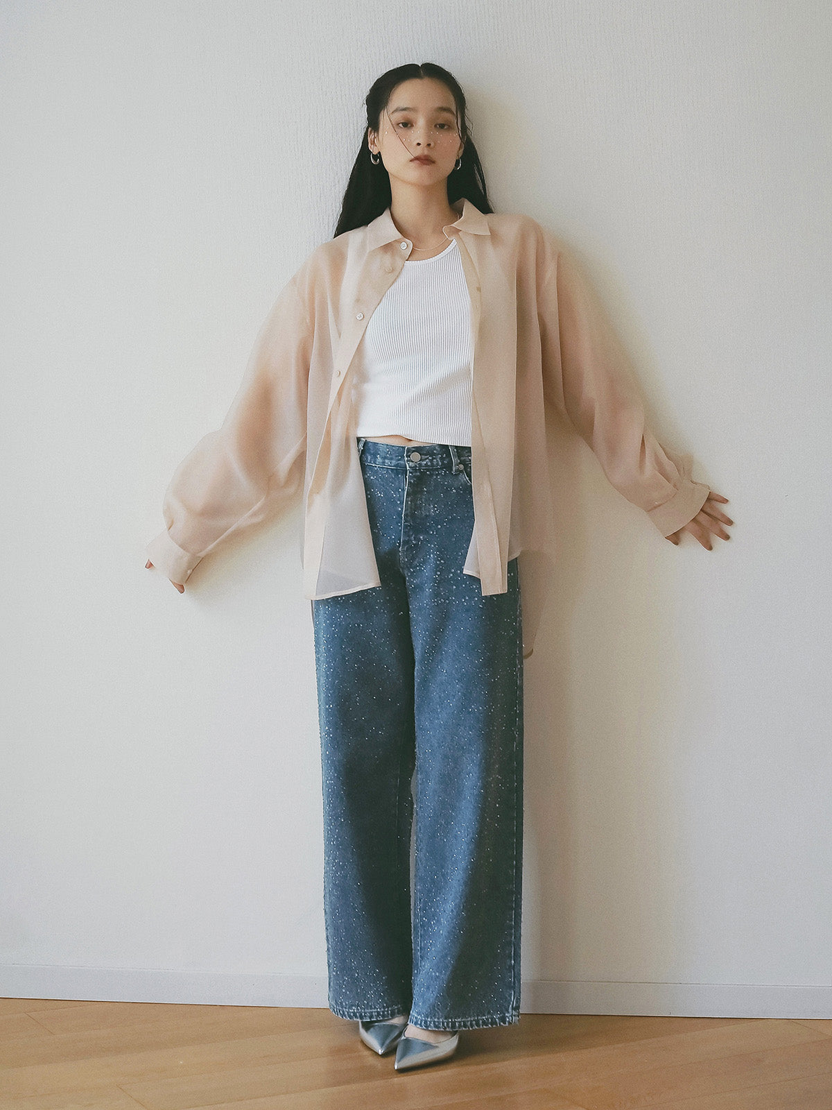 シアー2WAYシャツ