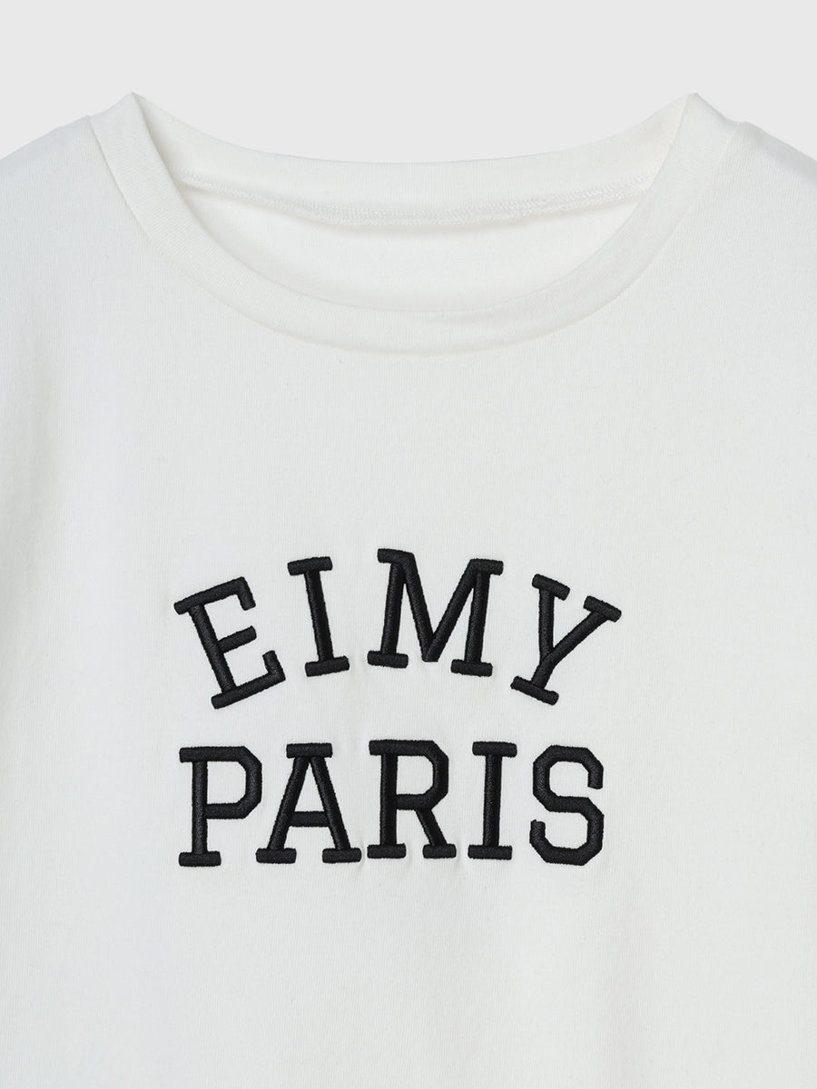 ♡タグ付き新品未使用♡ eimy and Ｔシャツ エイミーイストワール EIMY ISTOIRE eimyロゴパールTシャツ （BLACK