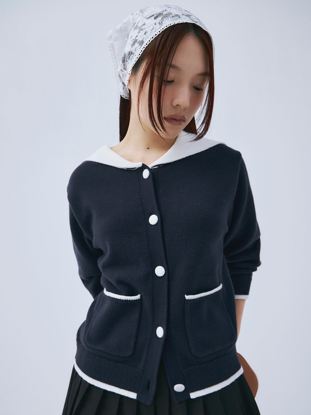 セーラーカラーニットTOPS