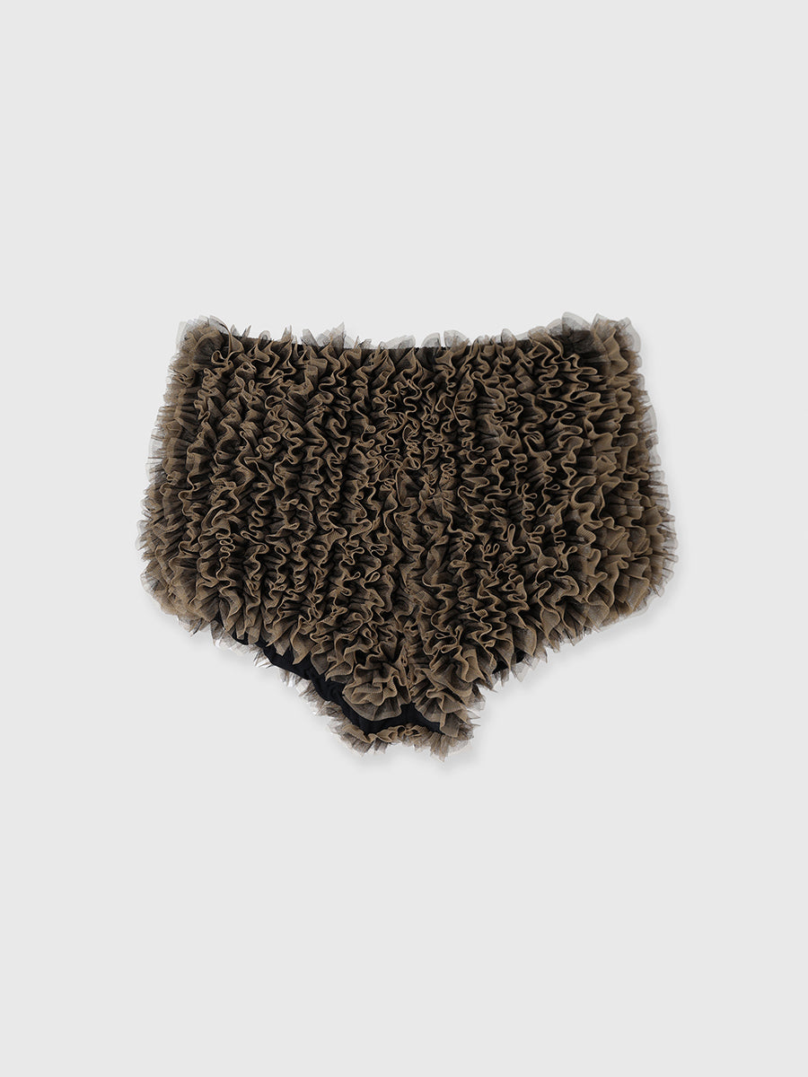 チュールフリルショートパンツ