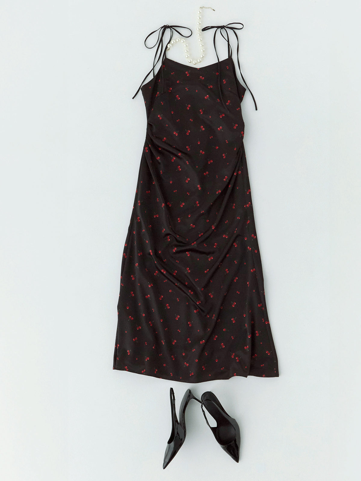 cherry patternキャミワンピース