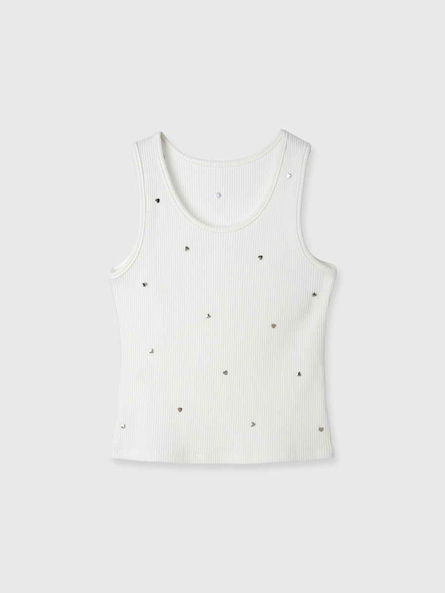 ハートスタッズタンクトップ