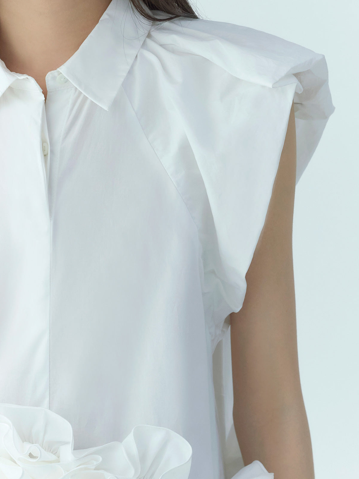 フラワーモチーフブラウス