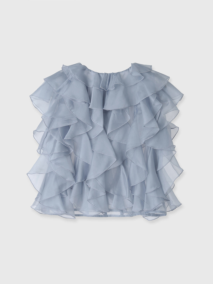 【値下げ】 eimy istoire ボックススリーブブラウス【試着のみ】 値下げ】 eimy istoire ボックススリーブブラウス【試着のみ】