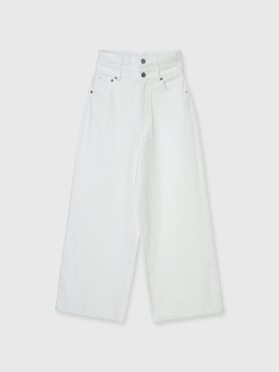 drop patternデニムパンツ