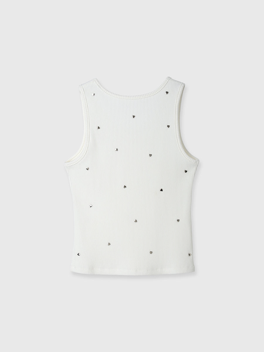 ハートスタッズタンクトップ