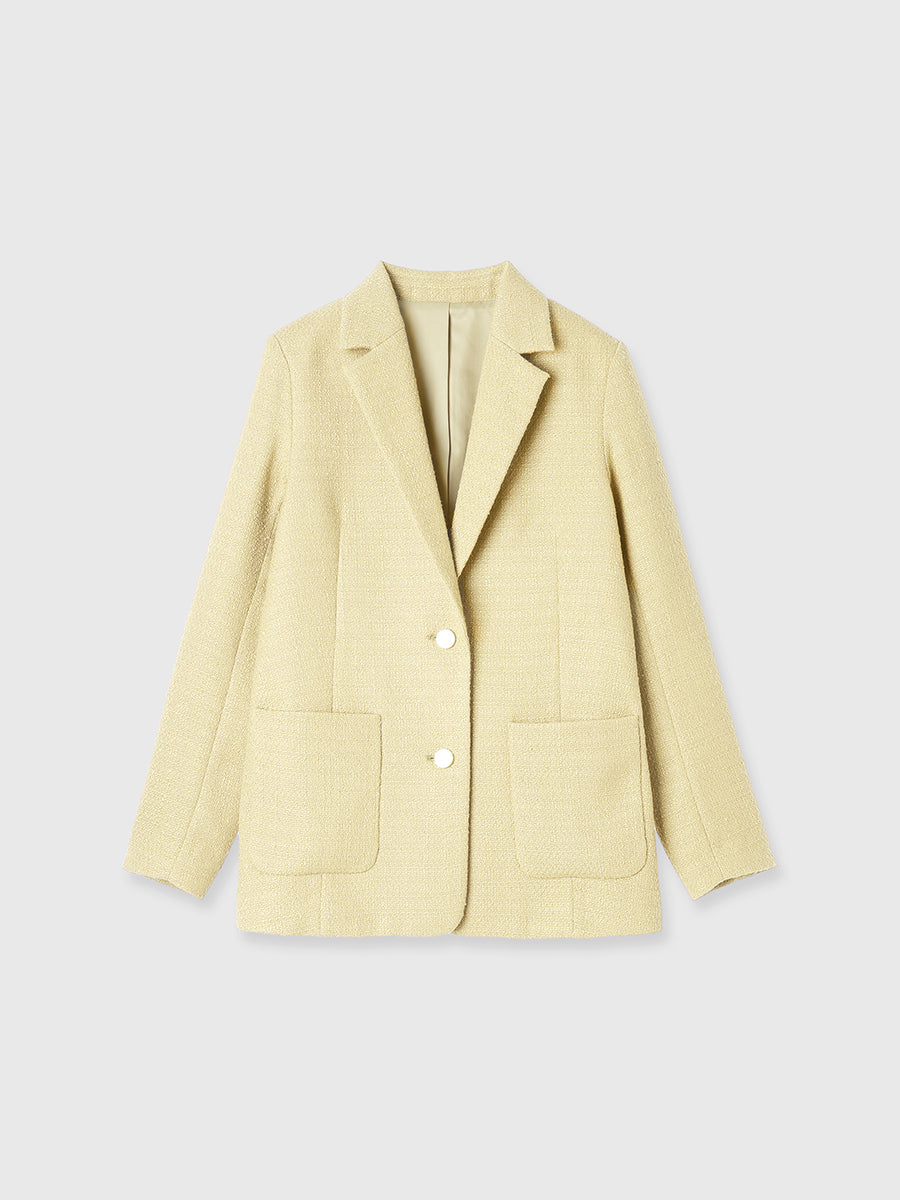 ツイードテーラードジャケット