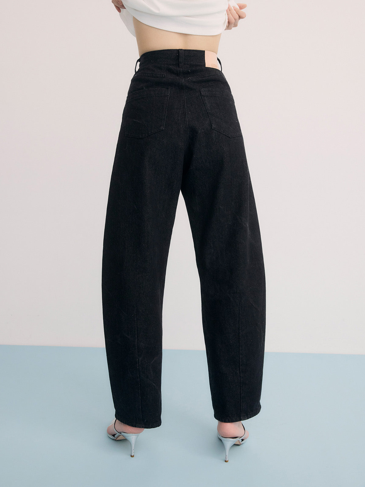 カービーパターンデニムパンツ