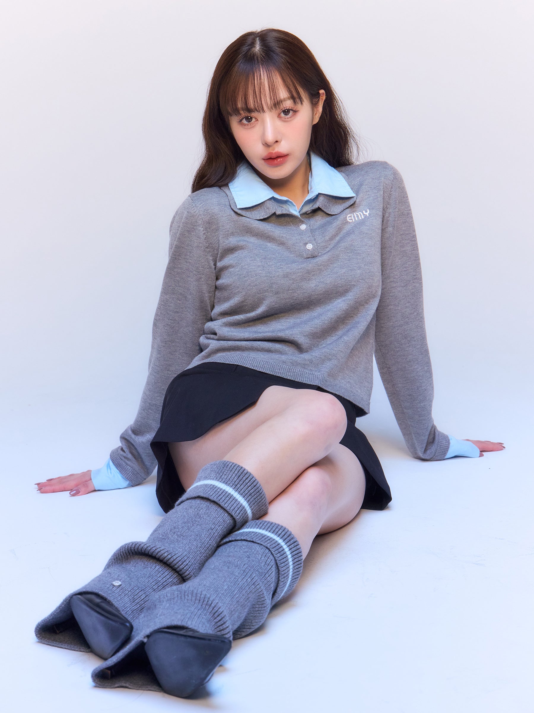 MODEL:162cm／COLOR:GREY／SIZE:F