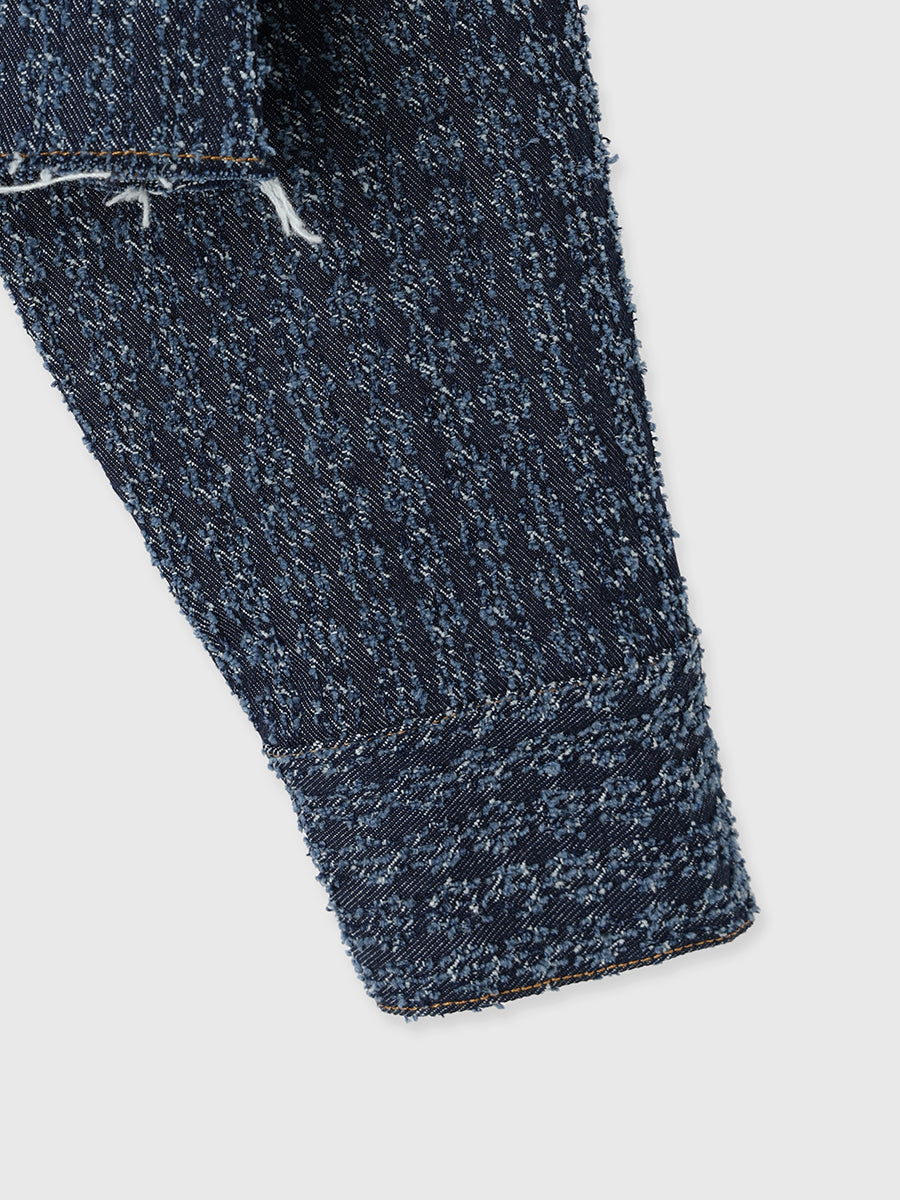 ツイードライクデニムジャケット