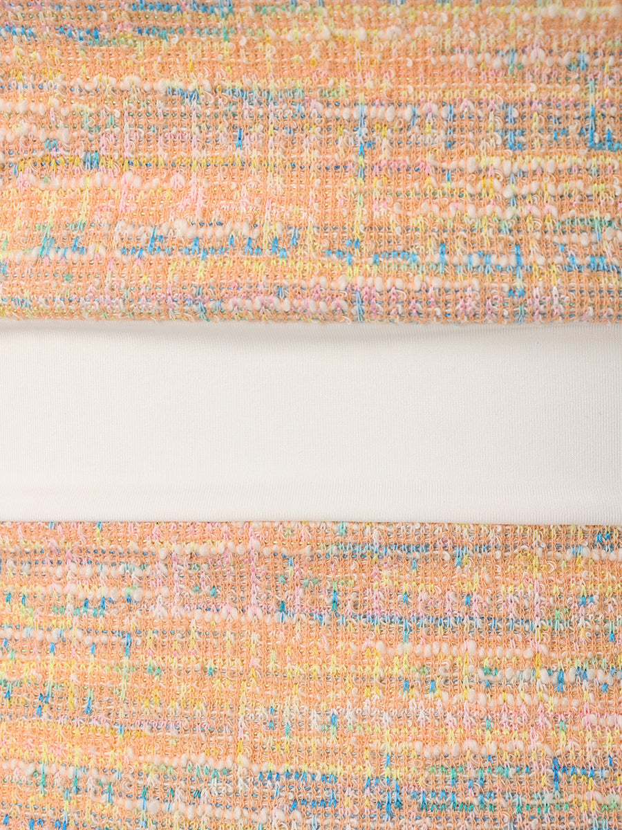 バックリボンツイードワンピース