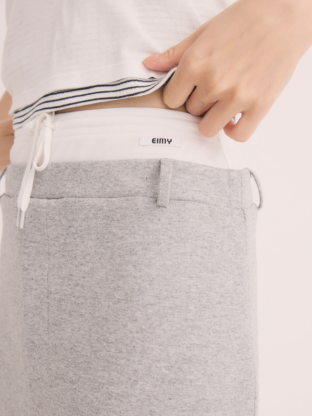 ハーフジップトップスストレートスカートSETUP