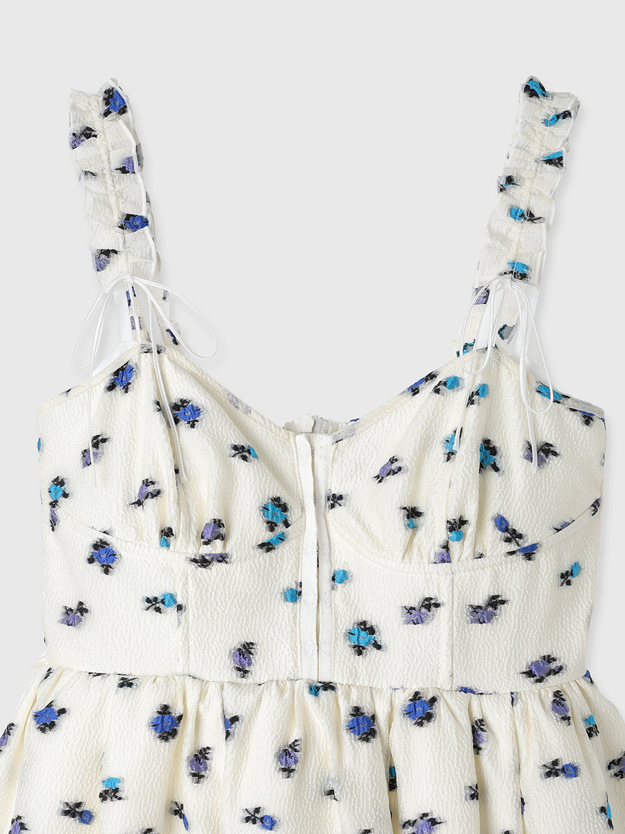 フラワージャガードワンピース