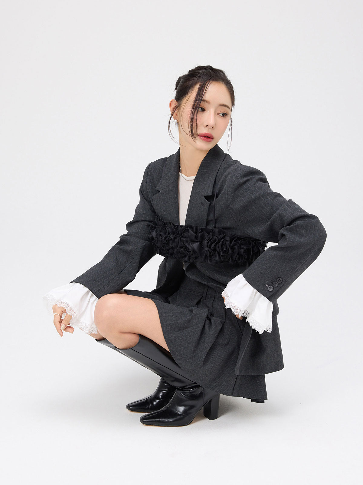 フラワーボリュームビスチェ