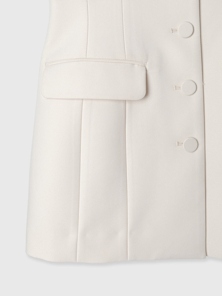 フロントボタンシェイプベスト