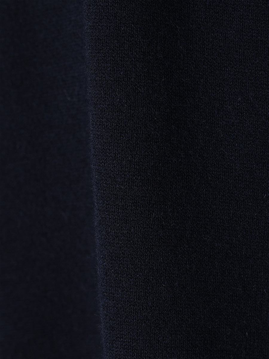 ハーフスリーブダブルカラーニット